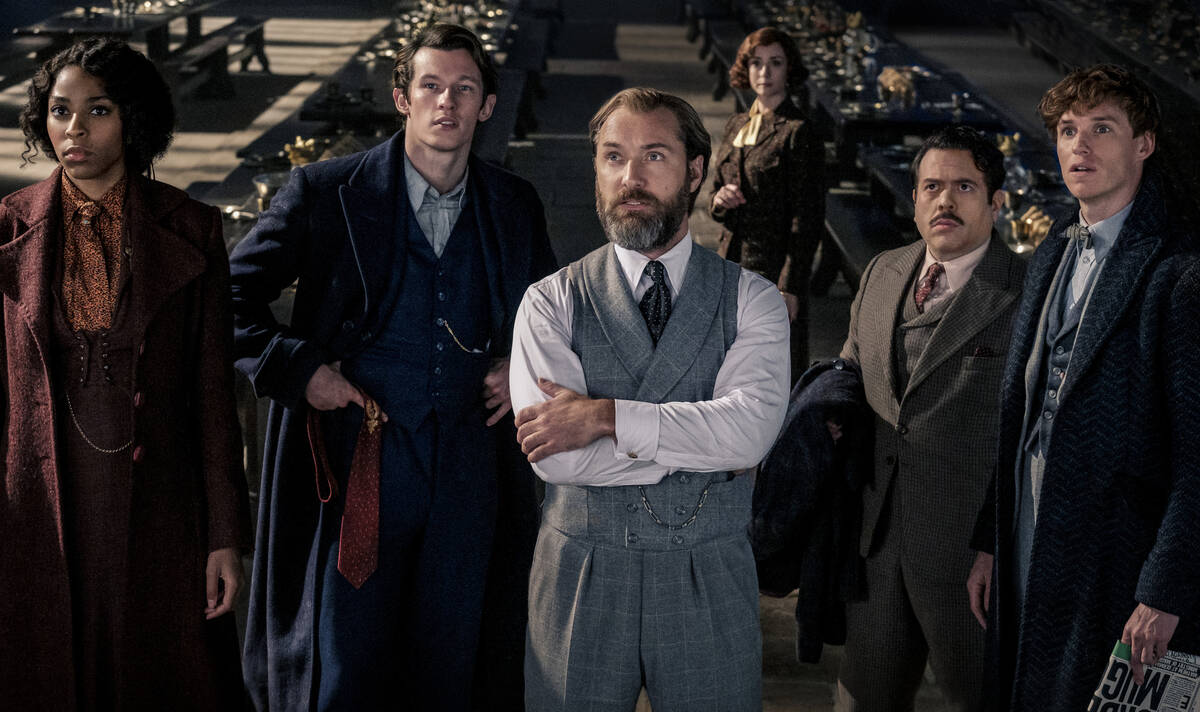 Caption: (L-R) JESSICA WILLIAMS as Eulalie “Lally” Hicks, CALLUM TURNER as Theseus Scamande ...