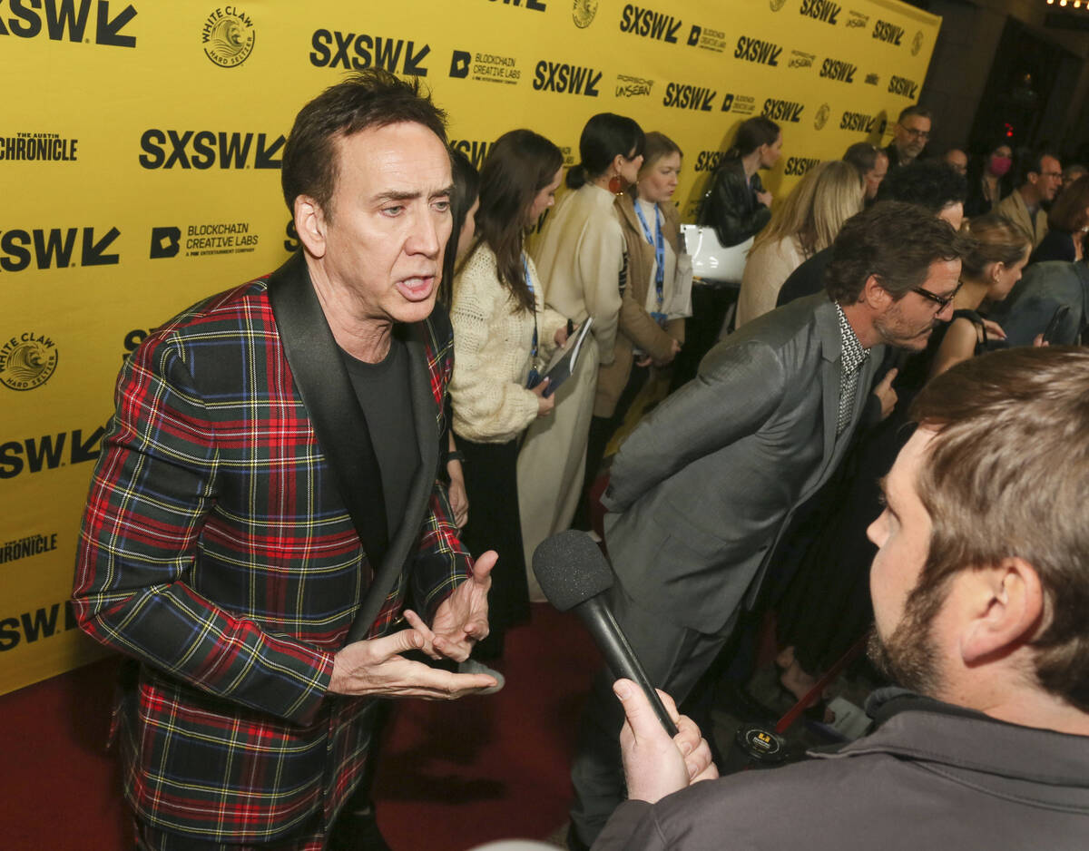 Nicolas Cage arrives for the world premiere of "The Unbearable Weight of Massive Talent&qu ...