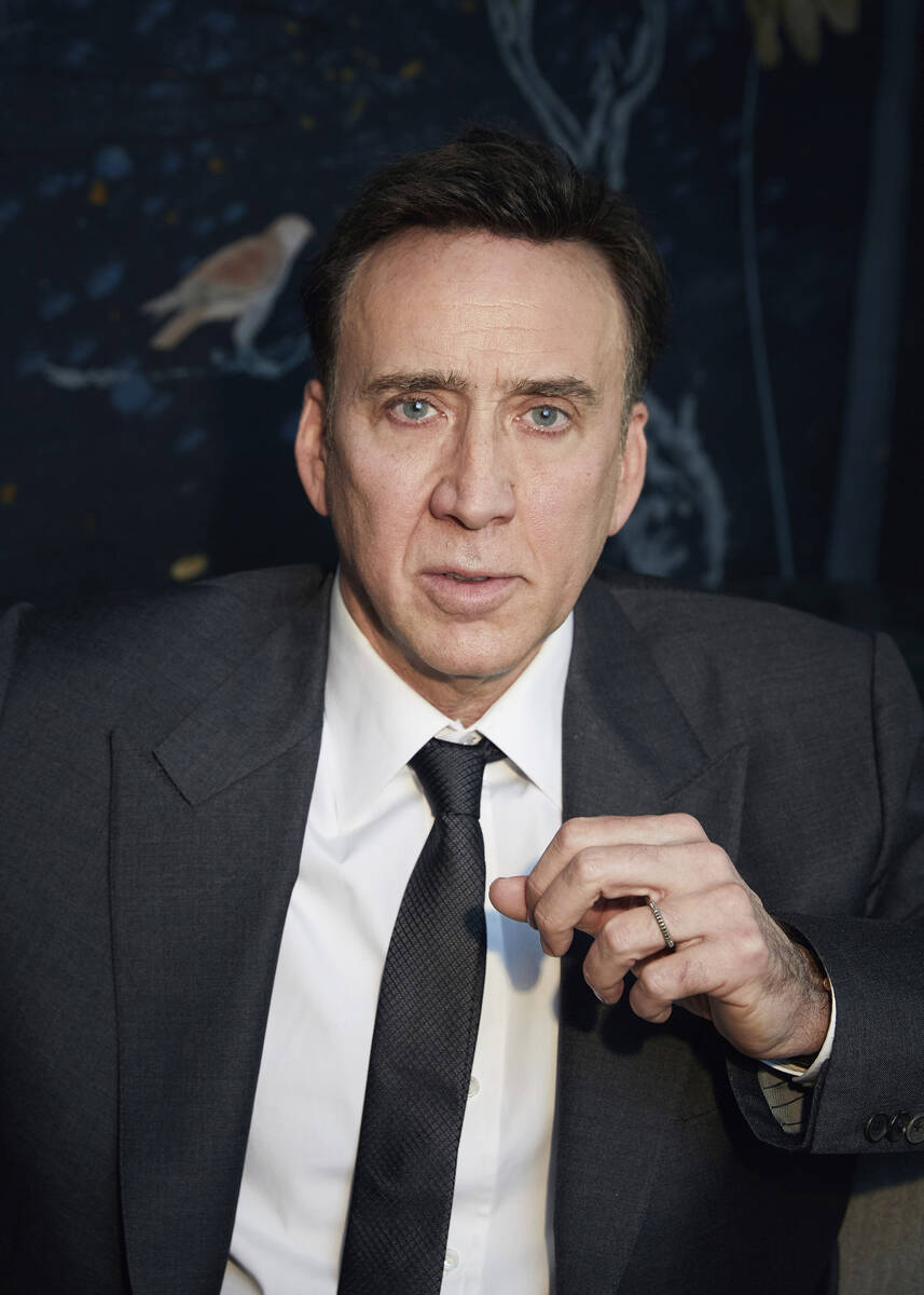 Nicolas Cage poses for a portrait to promote "The Unbearable Weight of Massive Talent&quot ...