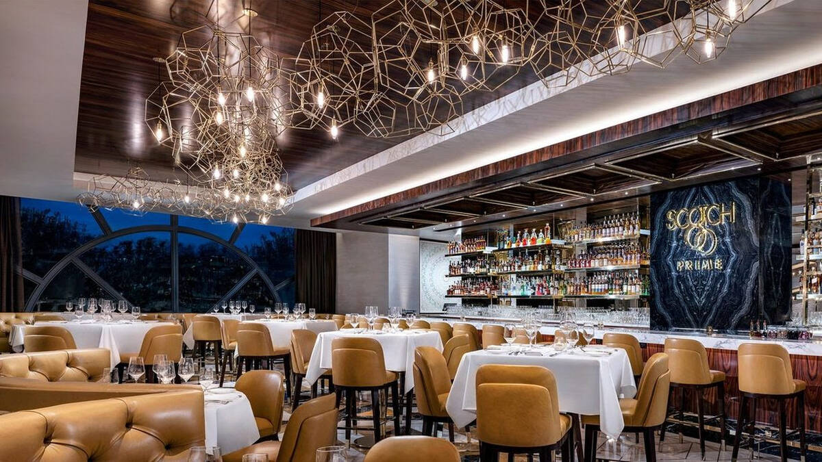 Interior of Scotch 80 Prime. (Palms Casino Resort)