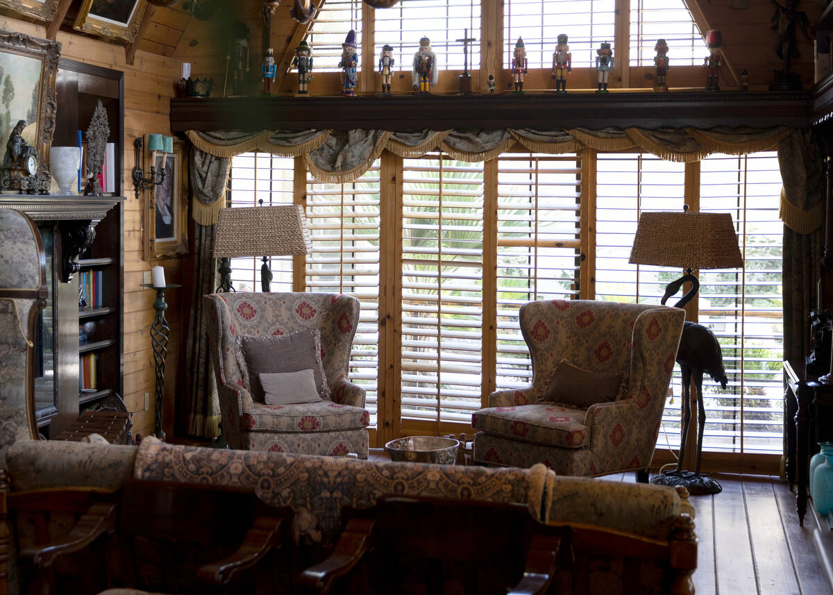 Items for sale from Siegfried & Roy's Jungle Palace are shown in this undated photo. The legend ...
