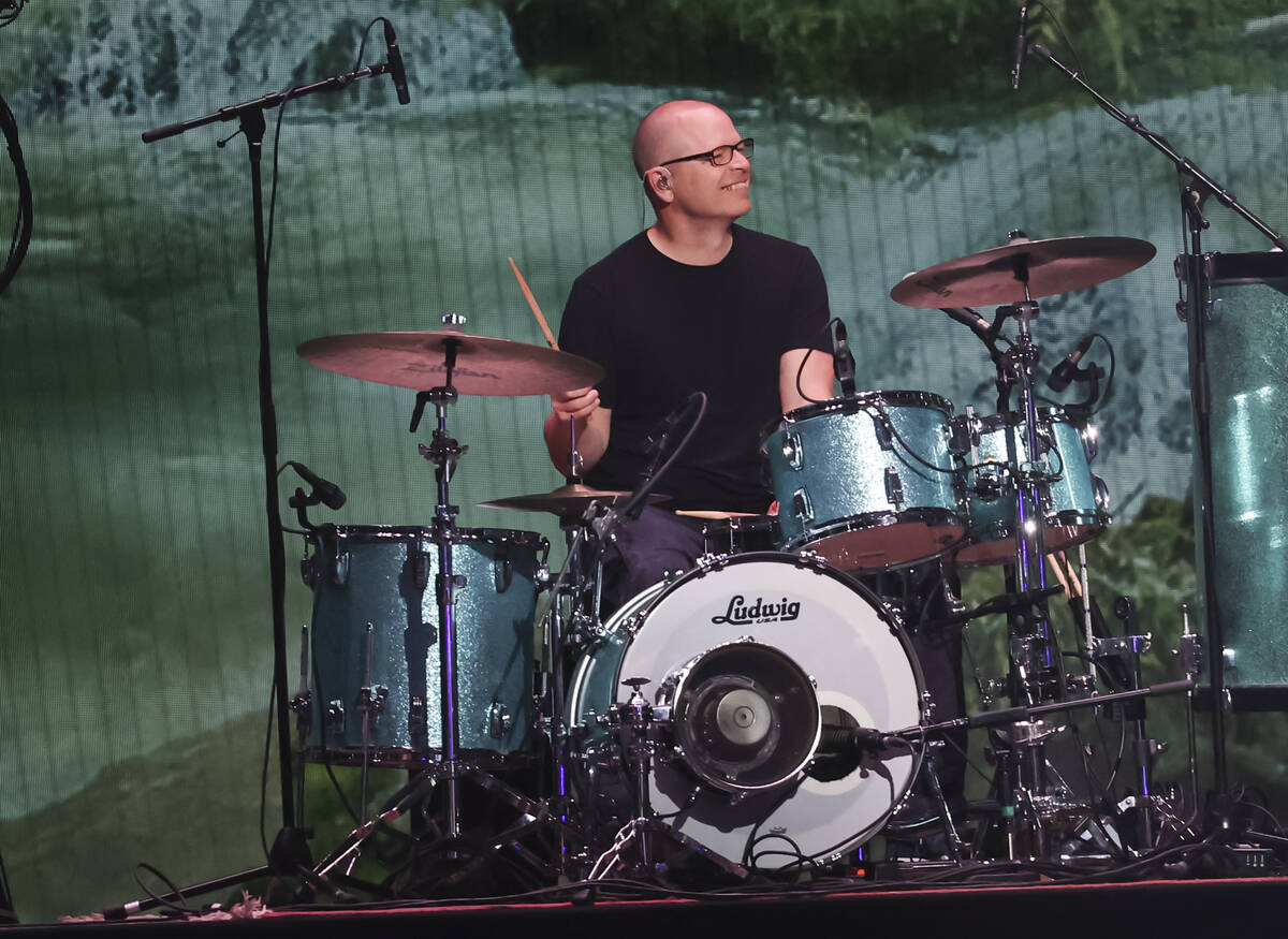 Patrick Wilson of Weezer performs following the first round of the NFL draft on Thursday, April ...