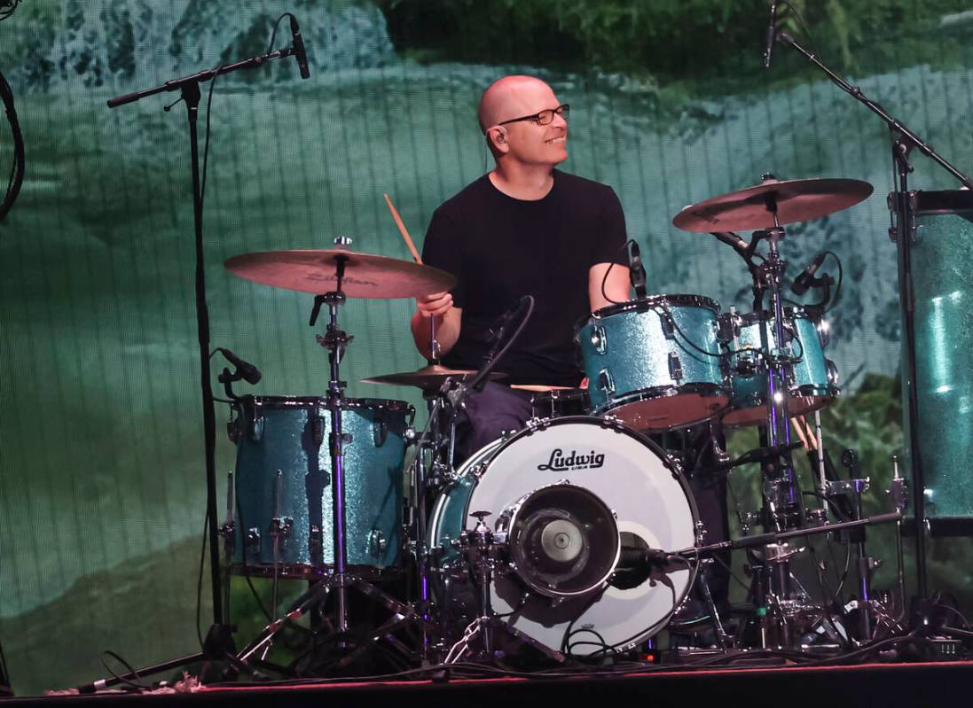 Patrick Wilson of Weezer performs following the first round of the NFL draft on Thursday, April ...