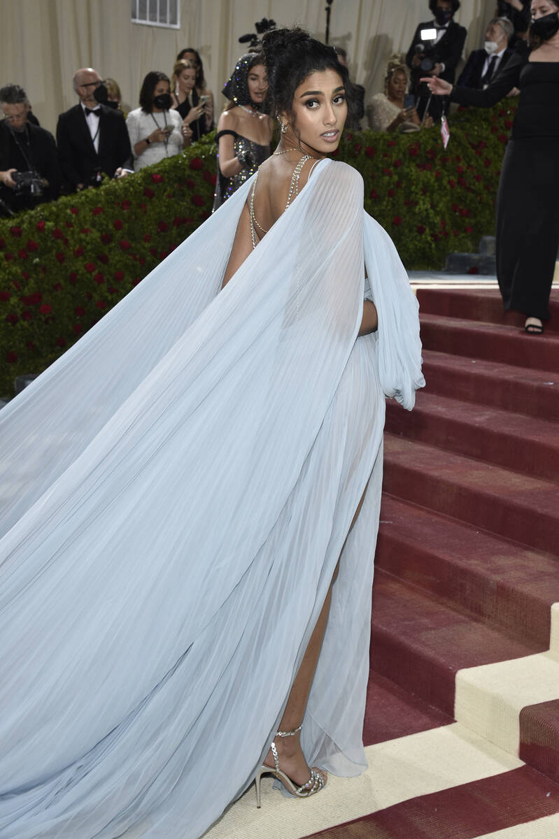 Imaan Hammam attends The Metropolitan Museum of Art's Costume Institute benefit gala celebratin ...