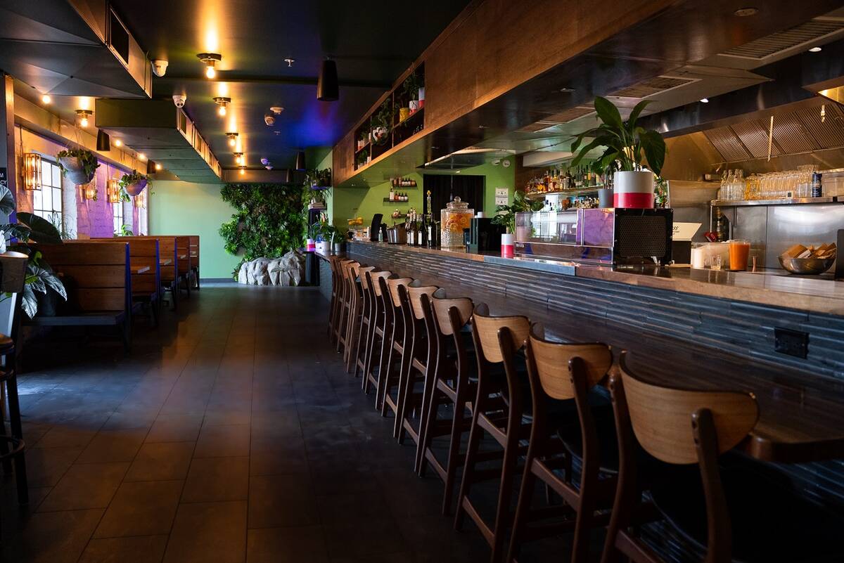F the Bar occupies a portion of the renovated former motel at the Fergusons block in downtown L ...
