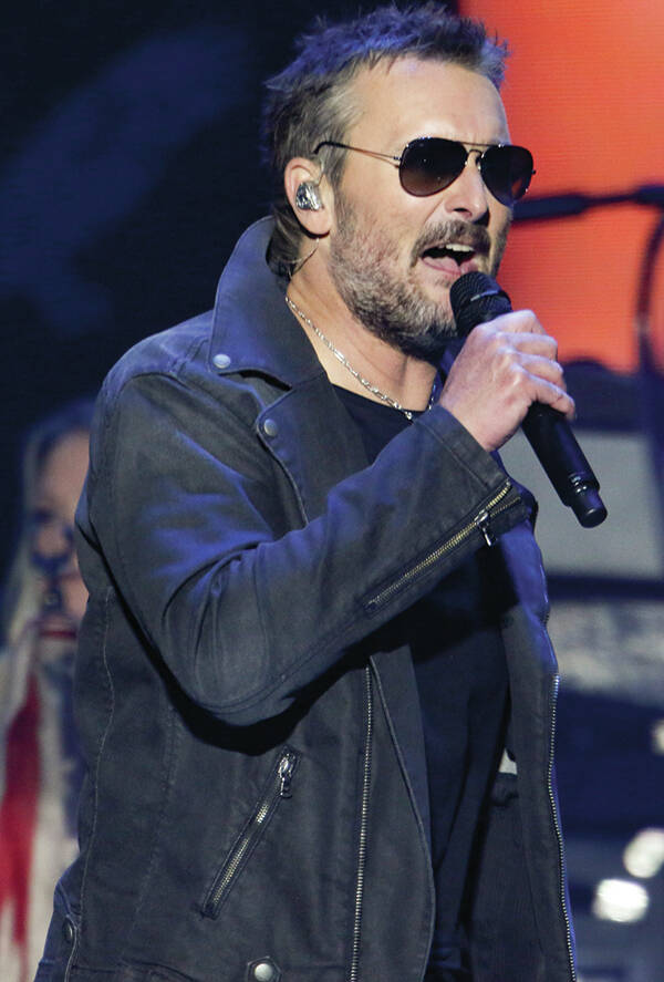 Eric Church Performs at Mercedes Benz Stadium on Friday, November 5, 2021, in Atlanta. (Photo b ...
