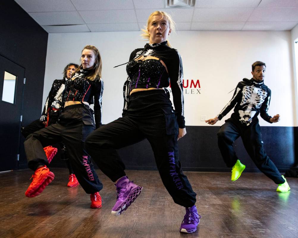 The Fear Faire 'Kryptkicker 6 Dance Crew’ Omar Canedo, left, Jay Hill, a choreographer, ...