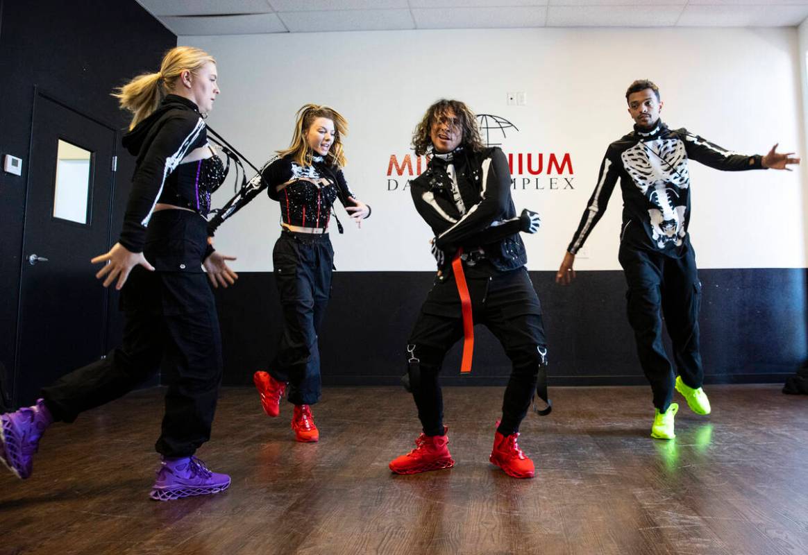The Fear Faire 'Kryptkicker 6 Dance Crew’ Kaylie Parker, left, Jay Hill, a choreographer ...