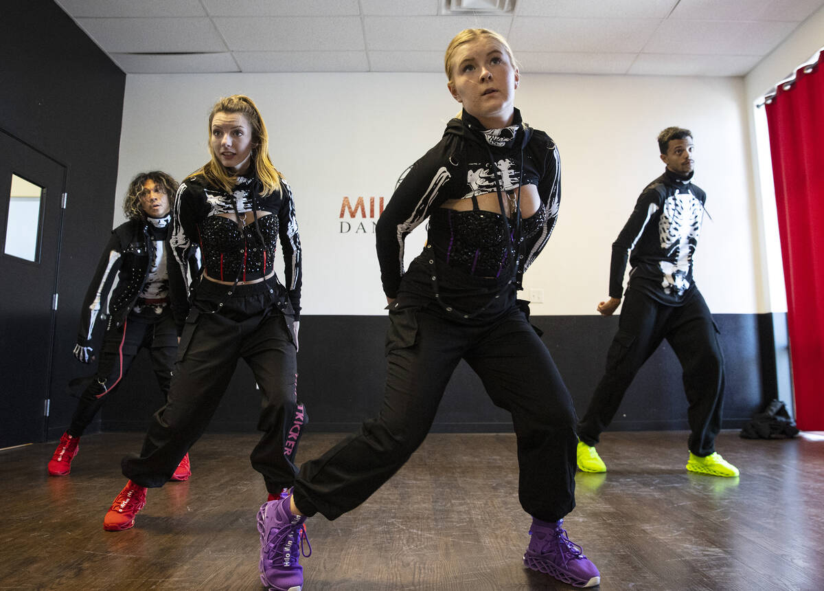 The Fear Faire 'Kryptkicker 6 Dance Crew’ Omar Canedo, left, Jay Hill, a choreographer, ...
