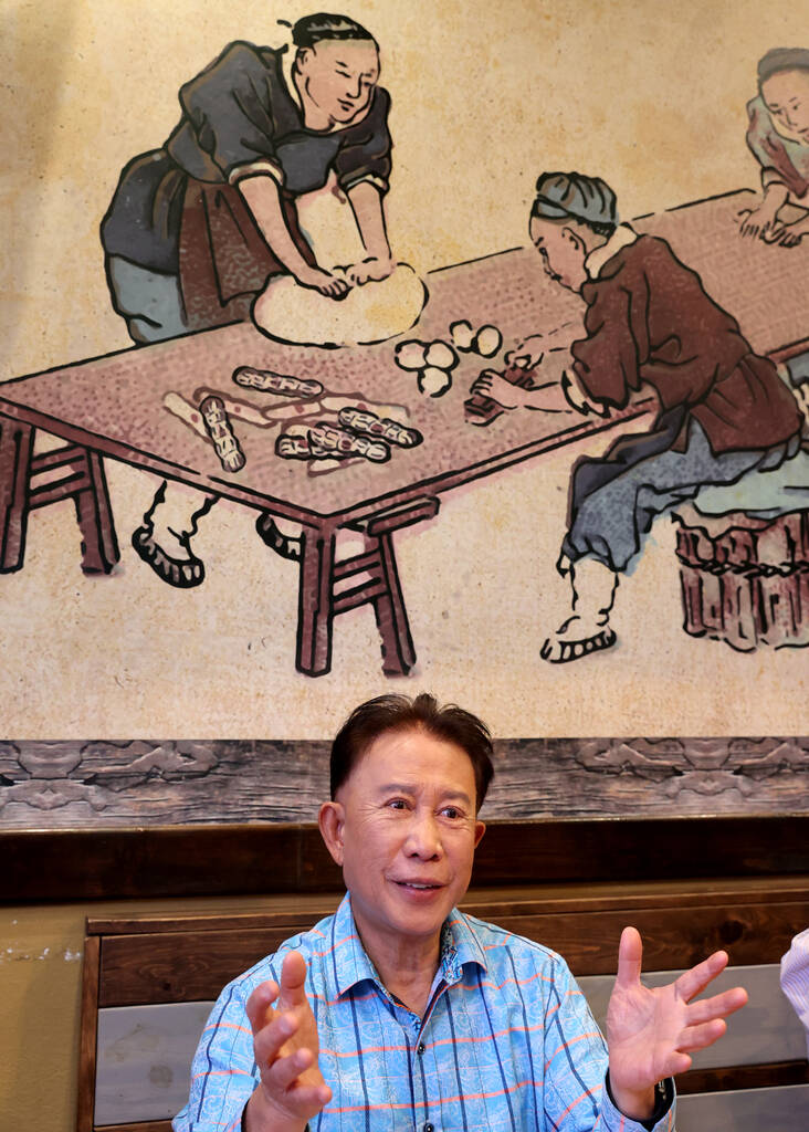 Chef, restaurateur and TV personality Martin Yan at The Noodle Man in Las Vegas Tuesday, May 10 ...