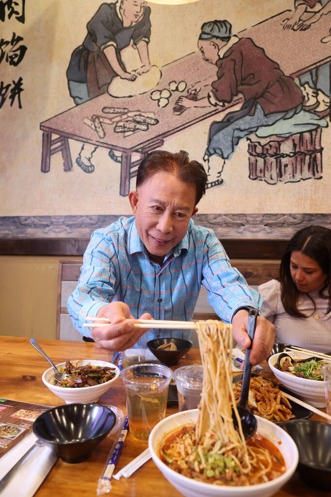 Chef, restaurateur and TV personality Martin Yan at The Noodle Man in Las Vegas Tuesday, May 10 ...