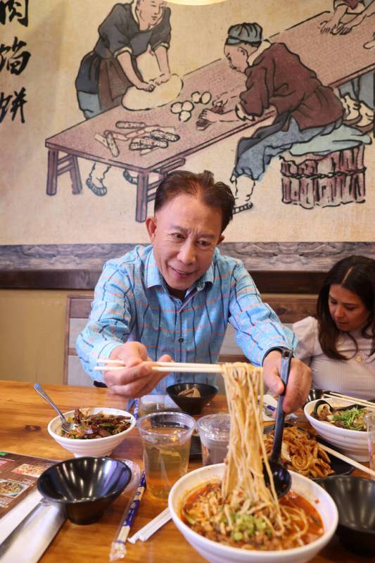 Chef, restaurateur and TV personality Martin Yan at The Noodle Man in Las Vegas Tuesday, May 10 ...