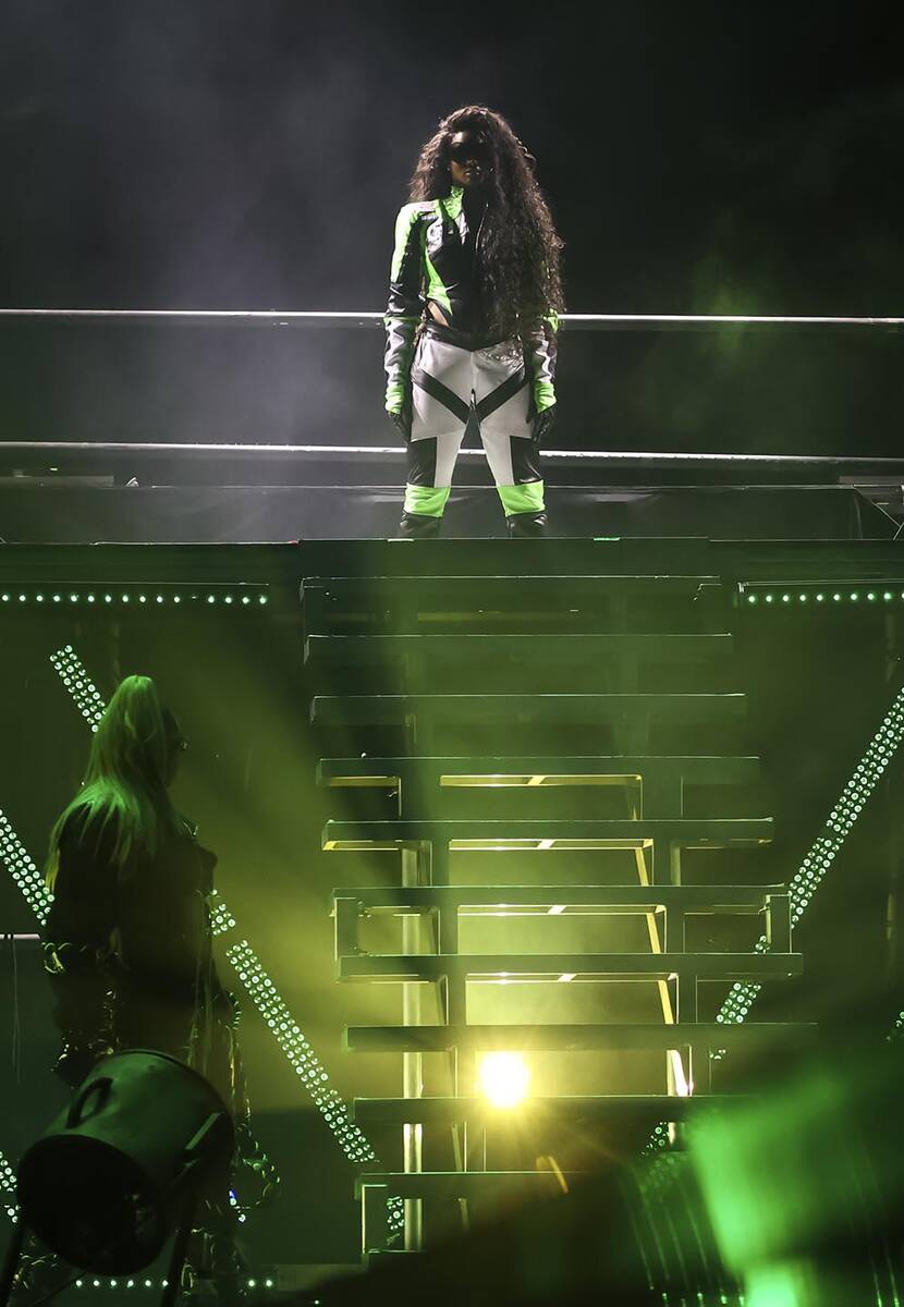 Ciara performs during the Lovers & Friends music festival on Saturday, May 14, 2022, in Las ...