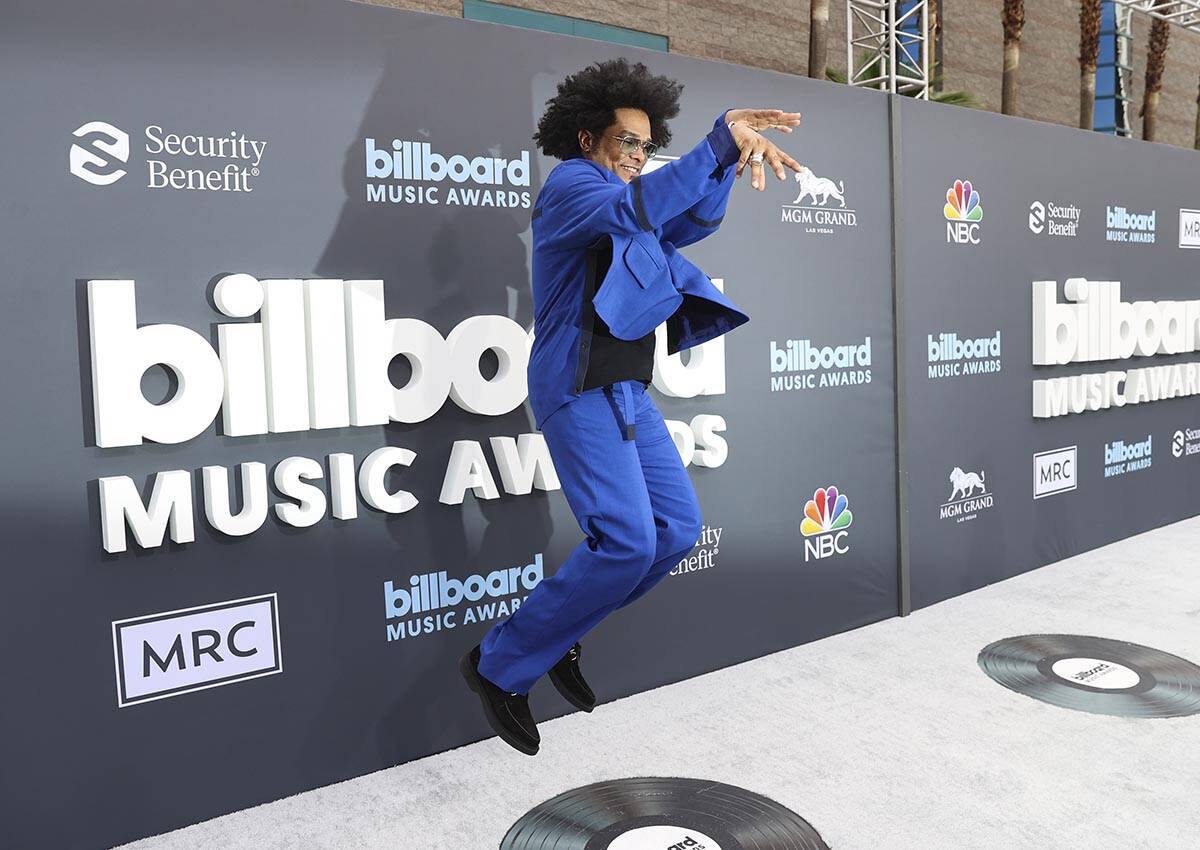 Maxwell jumps on the red carpet for the Billboard Music Awards at the MGM Grand Garden on Sunda ...