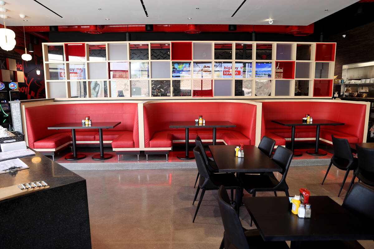 Big Boy Tavern in the Skye Canyon community in northwest Las Vegas Monday, May 2, 2022. (K.M. C ...
