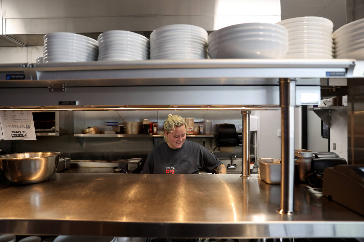 Chef Ashlyn McPhail preps at Big Boy Tavern in the Skye Canyon community in northwest Las Vegas ...