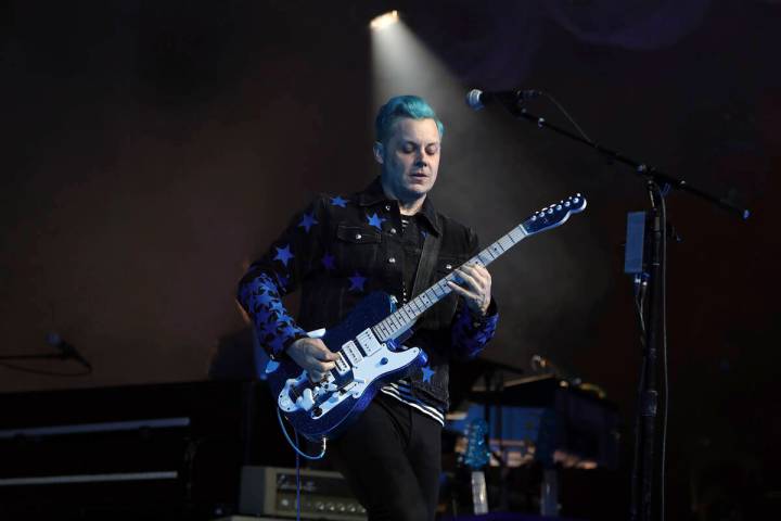 Jack White performs at the Masonic Temple Friday, April 8, 2022, in Detroit. White surprised fa ...