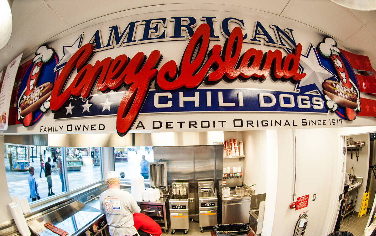 The order window at American Coney Island in the D in downtown Las Vegas. (American Coney Island)