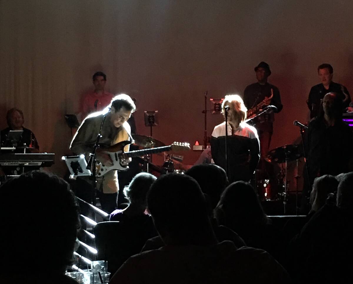 Santa Fe & The Fat City Horns founder Jerry Lopez, left, is shown performing Monday, Nov. 14, 2 ...