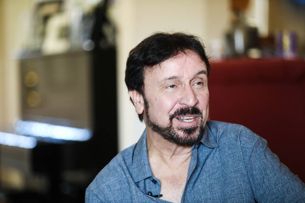 Comedian Dennis Blair speaks to the Review-Journal on Monday, May 23, 2022 at his home in Hende ...