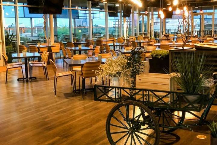 The dining room at Divine Café at Springs Preserve in Las Vegas, which is closing on May 29, 2 ...