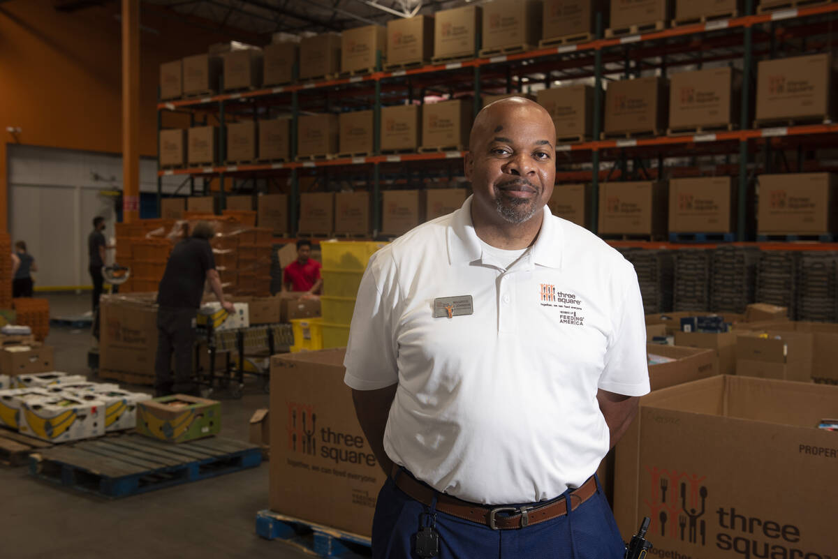 Maurice Johnson, operations director for Three Square, the food bank serving Southern Nevada an ...