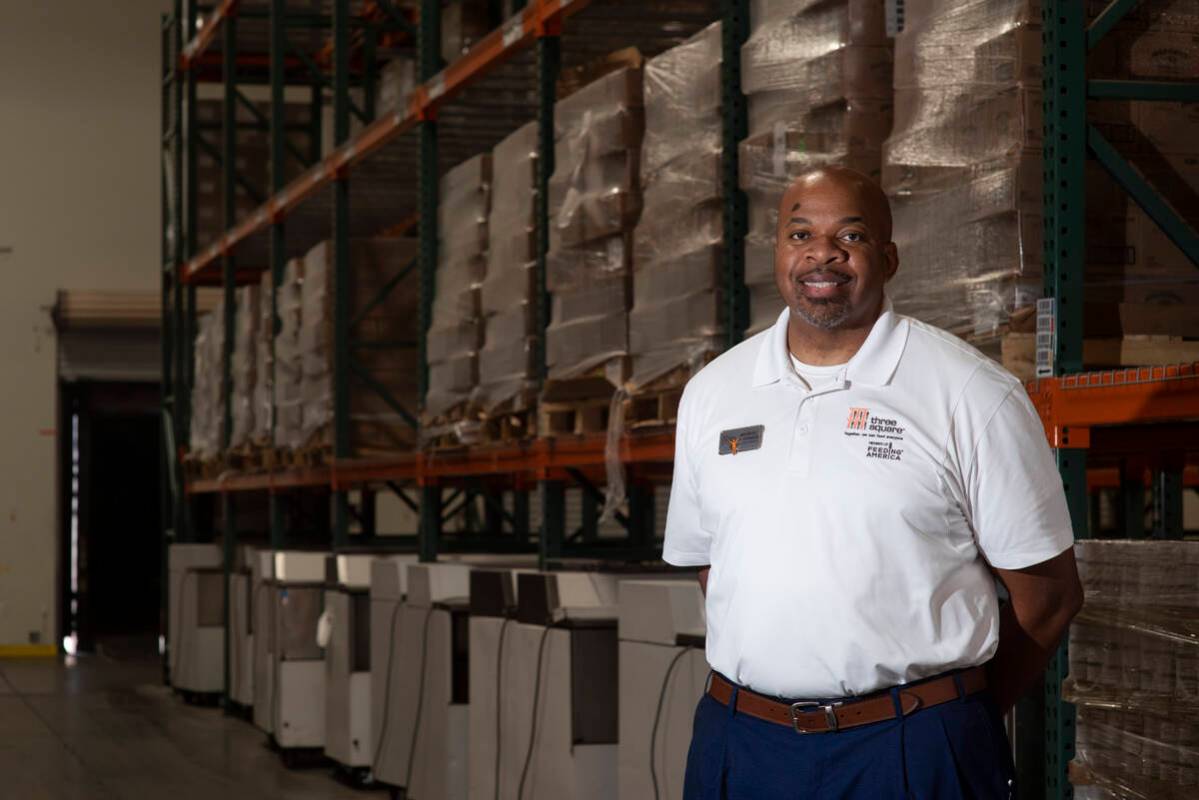 Maurice Johnson, operations director for Three Square, the food bank serving Southern Nevada an ...