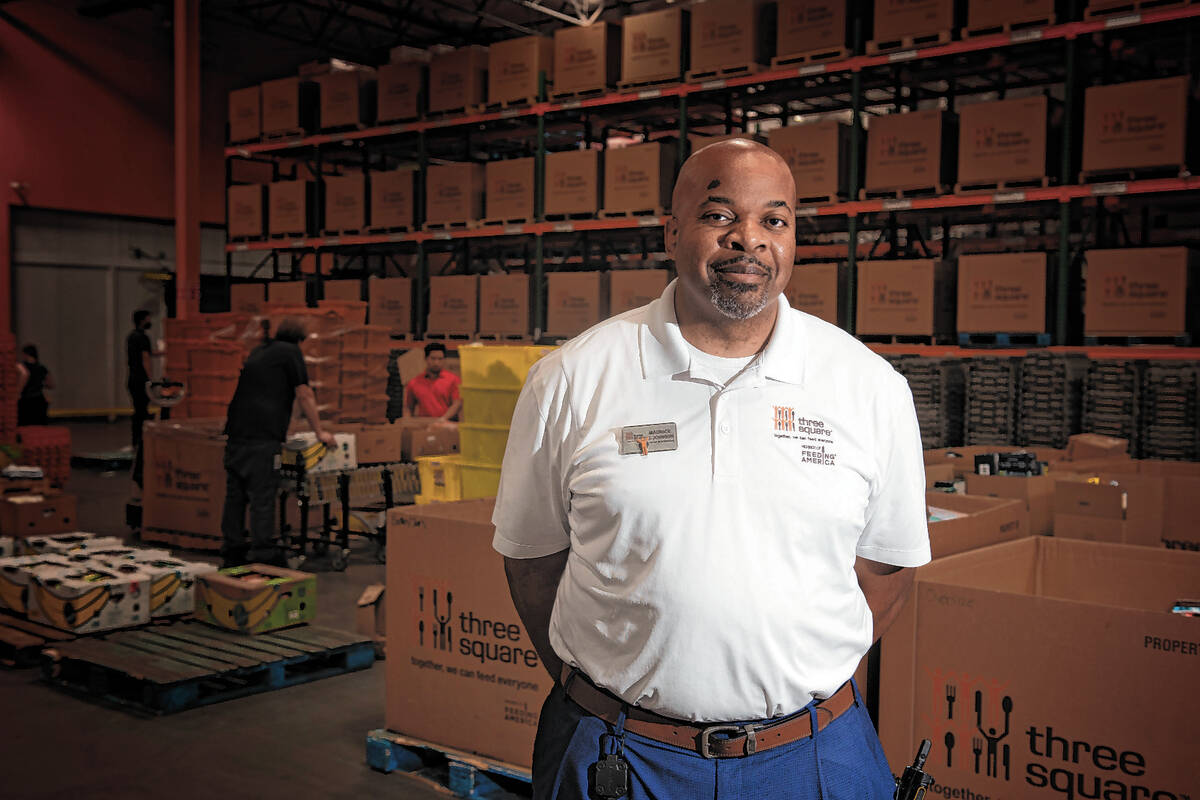 Maurice Johnson, operations director for Three Square, the food bank serving southern Nevada an ...