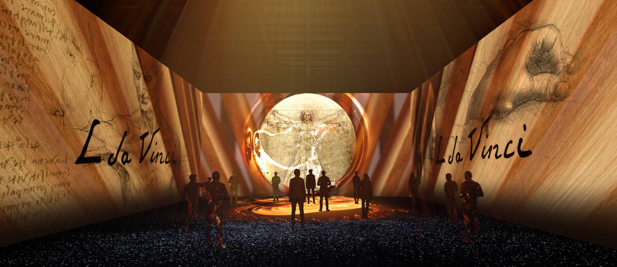 Digital art museum Perception Las Vegas debuts June 10 with the world premiere of "Leonardo: Th ...