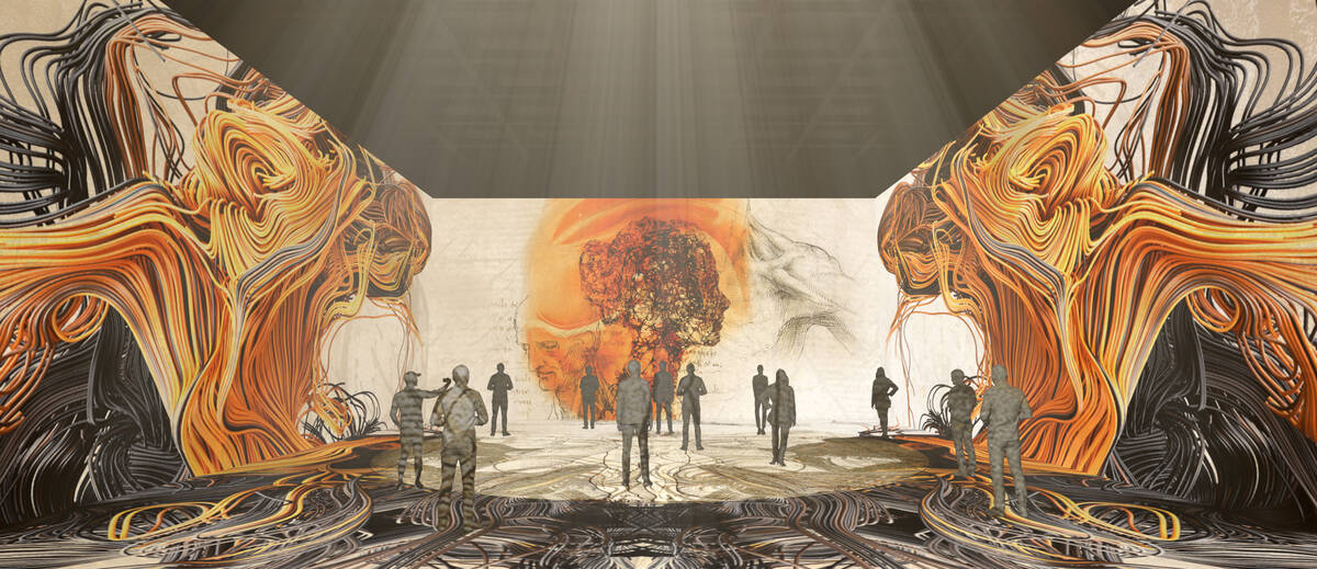 Digital art museum Perception Las Vegas debuts June 10 with the world premiere of "Leonardo: Th ...