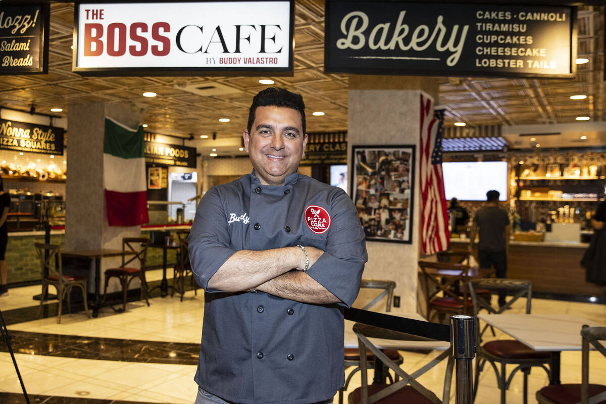 TLC's Cake Boss, Buddy Valastro, poses for a photo at his Boss Cafe at the LINQ hotel-casino on ...