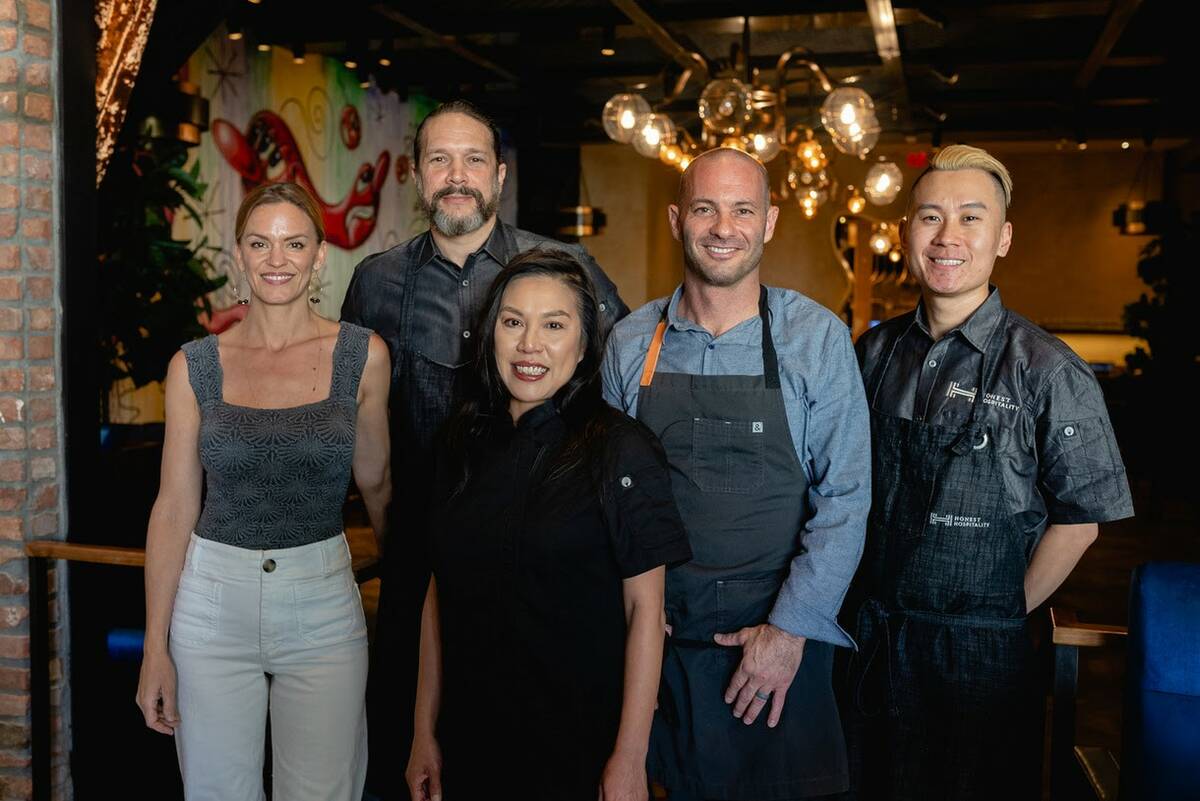 From left to right, the team for the new Greene St. Test Kitchen, a partnership between Vegas T ...