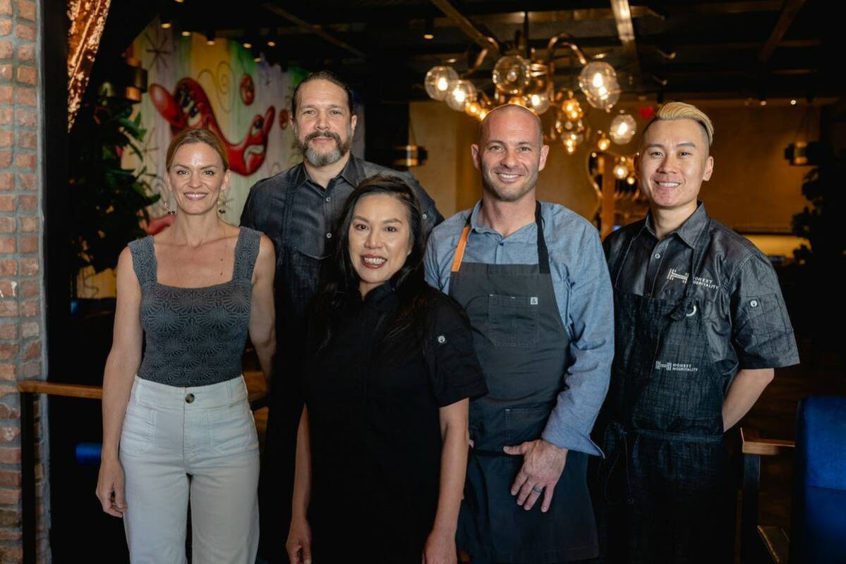 From left to right, the team for the new Greene St. Test Kitchen, a partnership between Vegas T ...