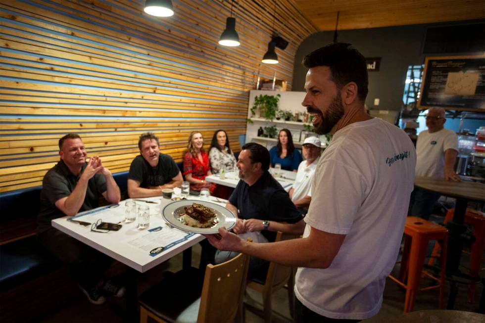 Jerad Howard, founder of Vesta Coffee and part of the Dinette team, presents the restaurant con ...