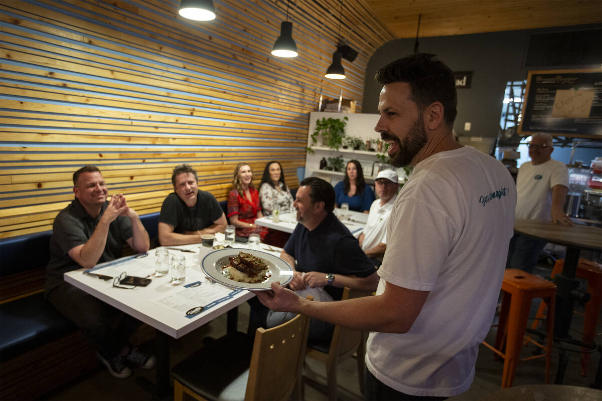 Jerad Howard, founder of Vesta Coffee and part of the Dinette team, presents the restaurant con ...