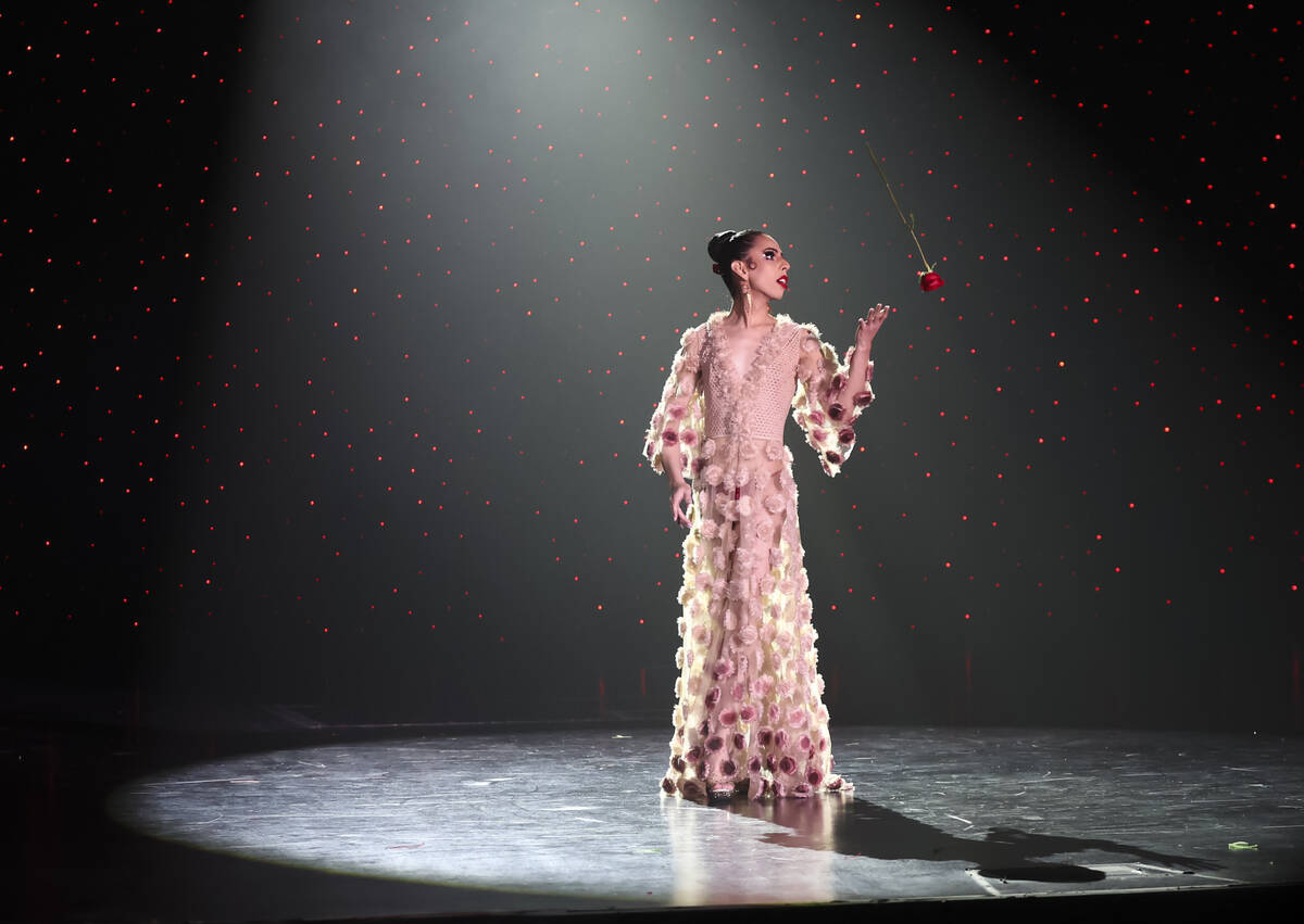 Moscato Sky, of Seattle, competes for Miss Exotic World 2022 in the 32nd annual Tournament of t ...