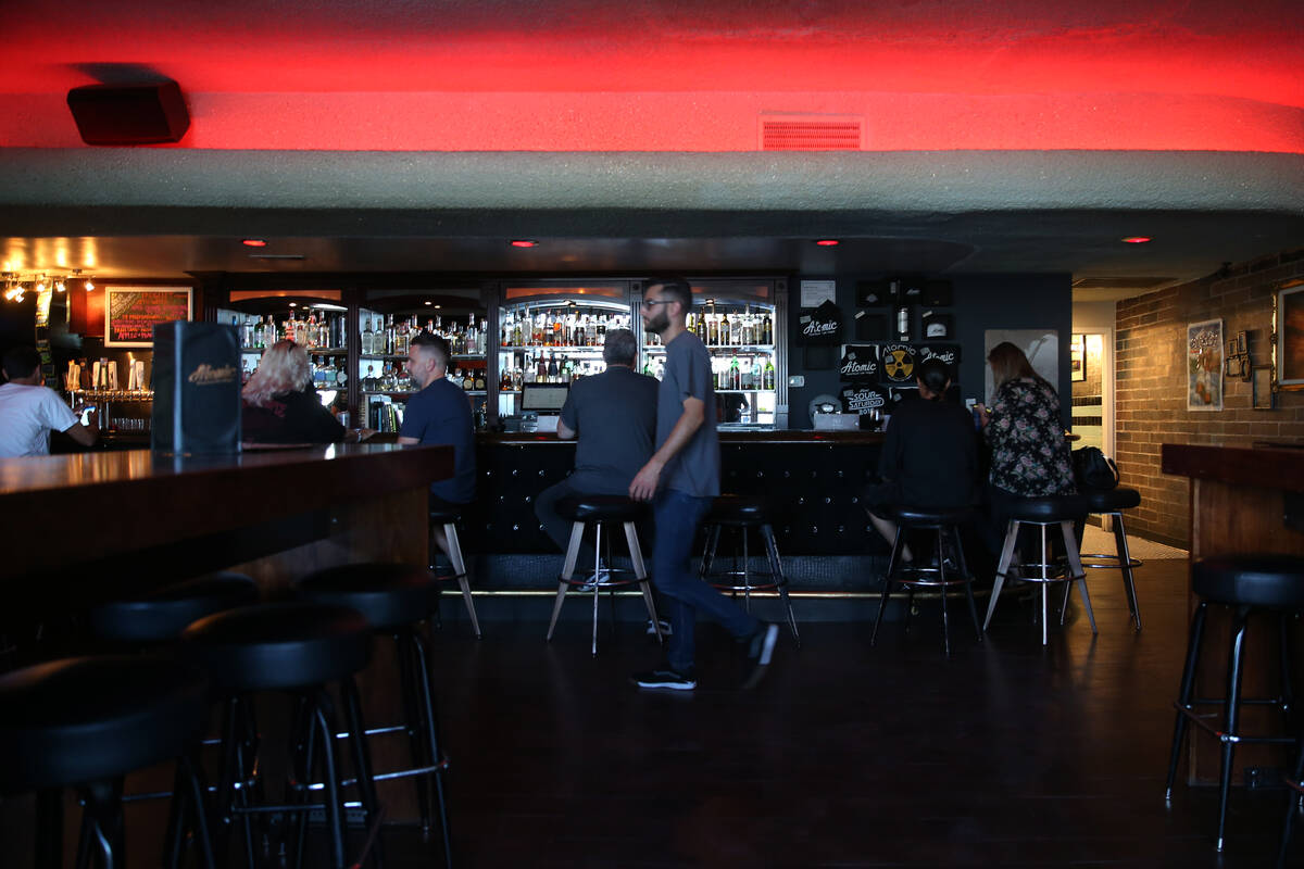 Atomic Liquors in Las Vegas, Friday, May 24, 2019. The bar opened in 1952 (Erik Verduzco / Las ...