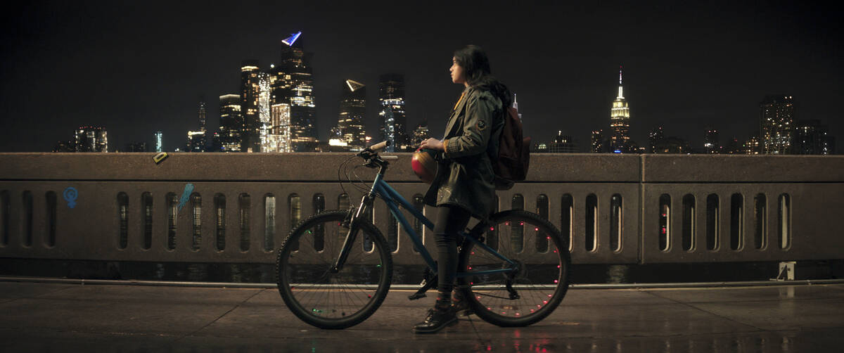 Iman Vellani as Ms. Marvel/Kamala Khan in Marvel Studios' “Ms. Marvel,” now playing on Disn ...