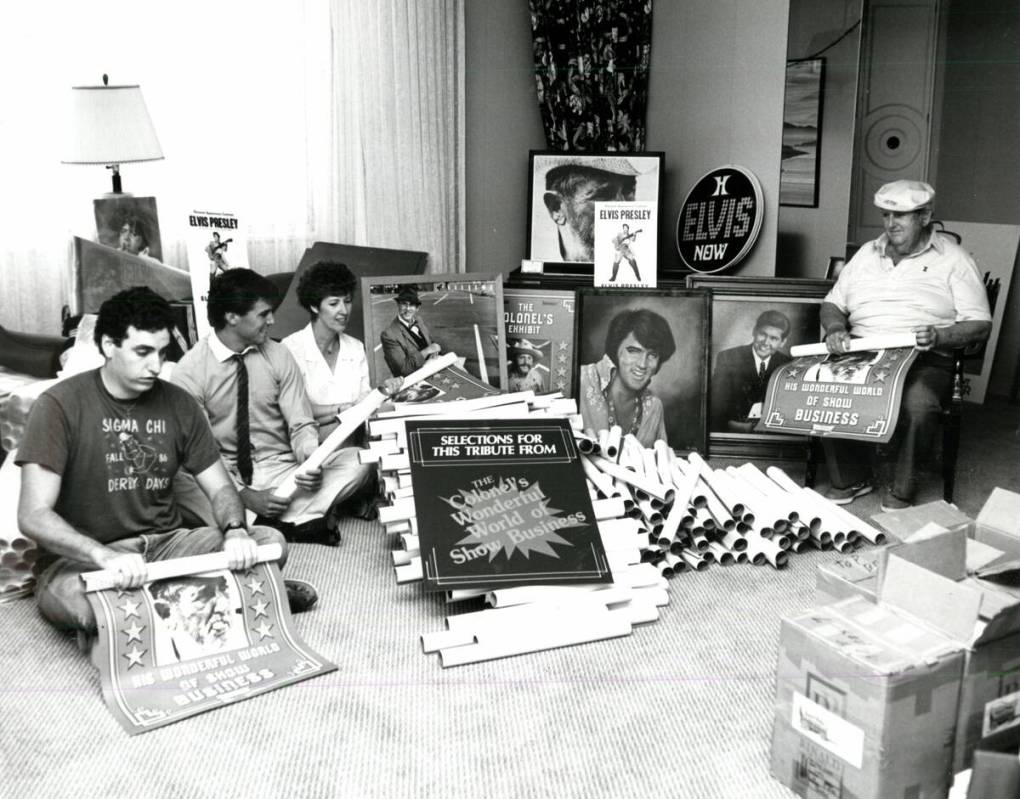 Colonel Tom Parker directs his staff in preparations for the week’s tribute events to honor E ...