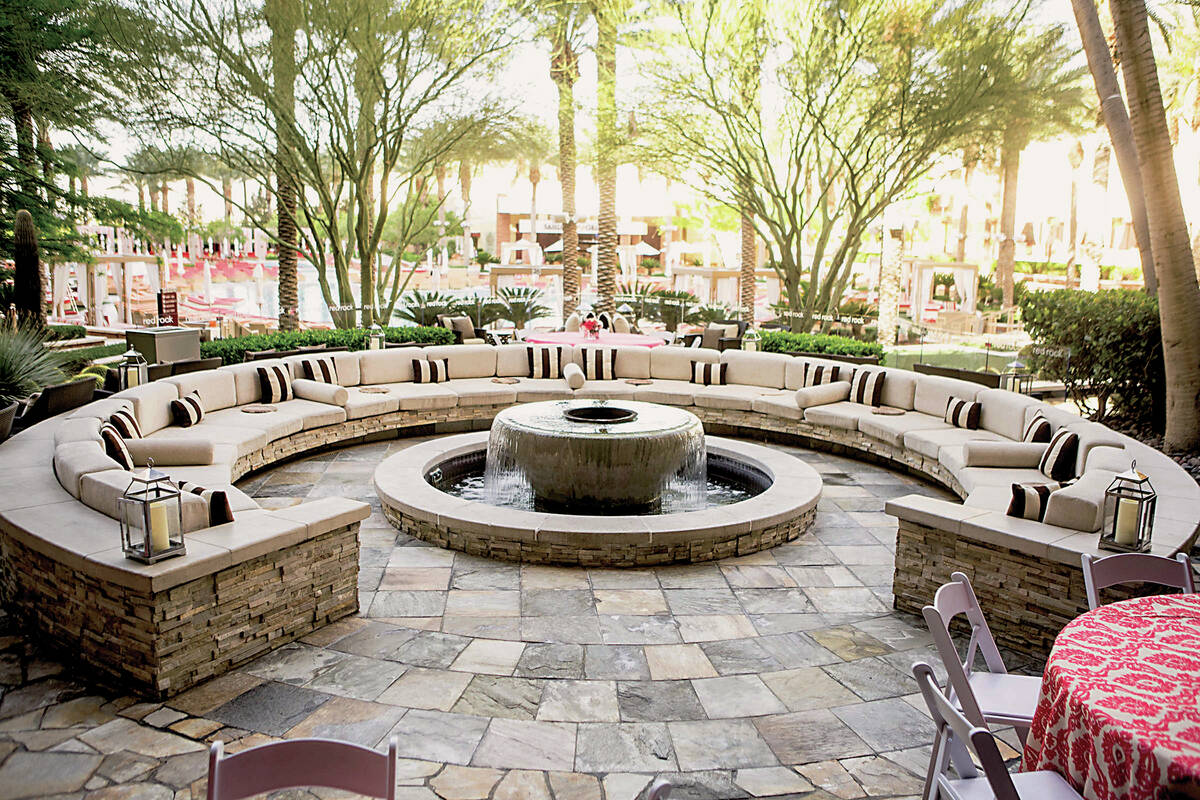 The patio at T-bones Chophouse at Red Rock STATION CASINOS