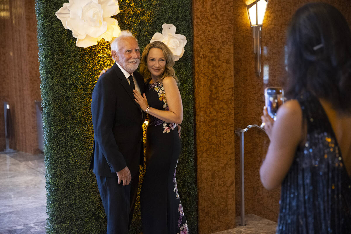 Robert Todd, left, and his wife Stephanie, poses for a photo during the Las Vegas Philharmonic& ...