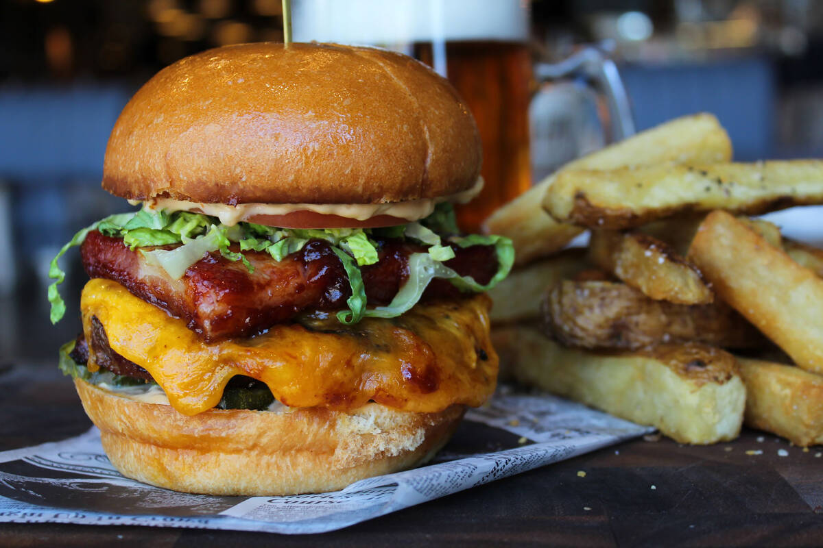 A Patriot Burger with American wagyu beef is being served to mark Independence Day 2022 at Hear ...