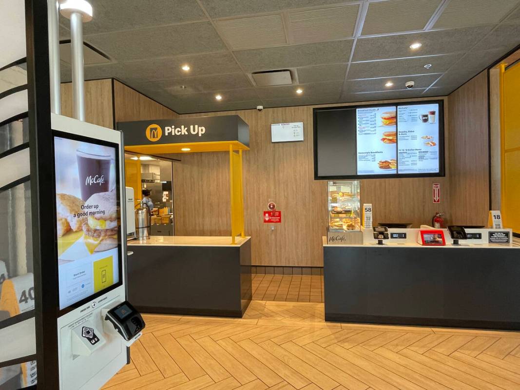 The interior of McDonald's new location at 3452 St. Rose Parkway in Henderson. (MassMedia)