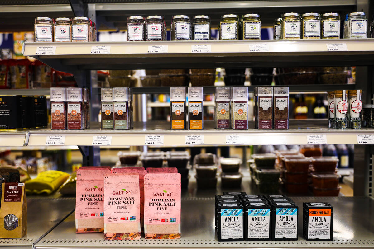 The gourmet food store Artisanal Foods in Las Vegas, Thursday, June 30, 2022.(Rachel Aston/Las ...
