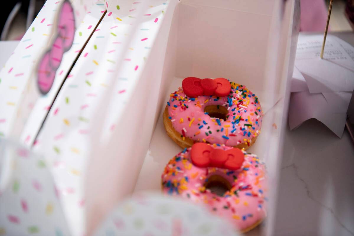The new Hello Kitty Cafe opened inside Fashion Show Mall on Friday, July 8, 2022, in Las Vegas. ...