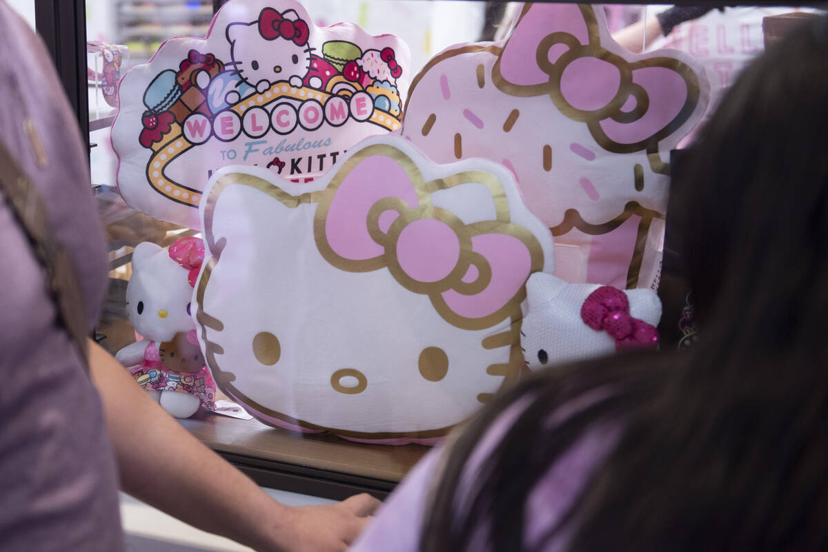 The new Hello Kitty Cafe opened inside Fashion Show Mall on Friday, July 8, 2022, in Las Vegas. ...
