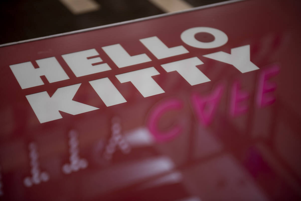 The new Hello Kitty Cafe opened inside Fashion Show Mall on Friday, July 8, 2022, in Las Vegas. ...
