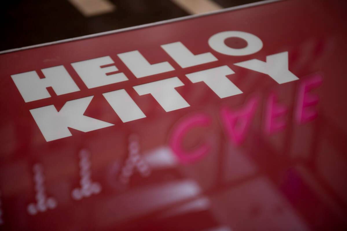The new Hello Kitty Cafe opened inside Fashion Show Mall on Friday, July 8, 2022, in Las Vegas. ...