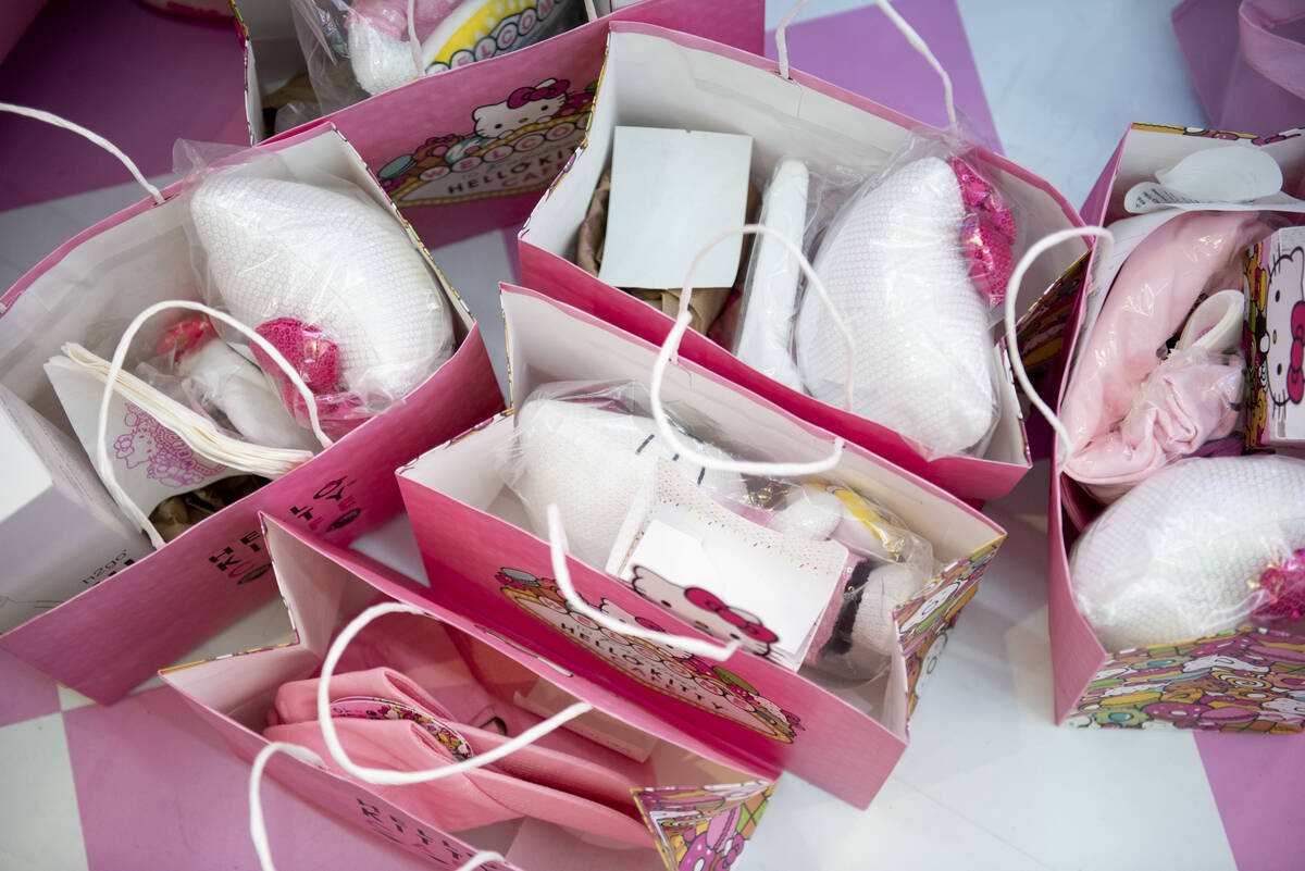 The new Hello Kitty Cafe opened inside Fashion Show Mall on Friday, July 8, 2022, in Las Vegas. ...