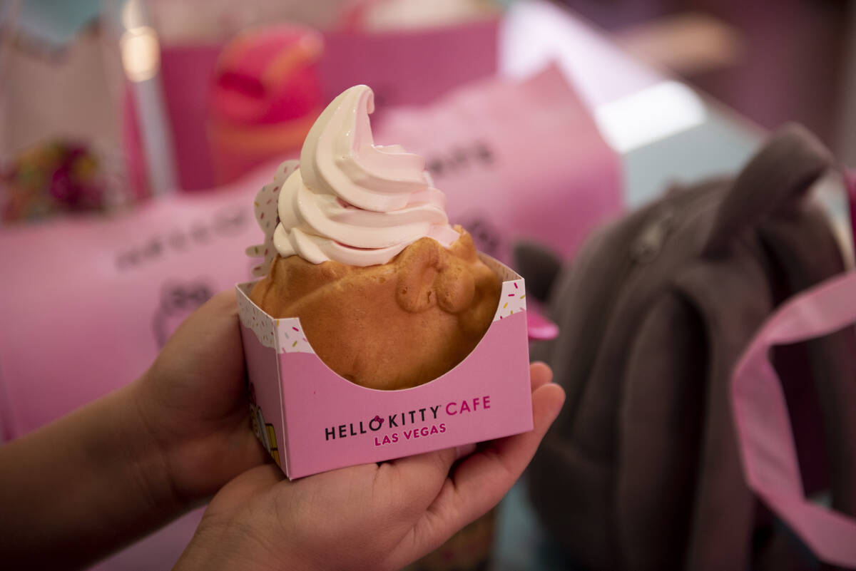 The new Hello Kitty Cafe opened inside Fashion Show Mall on Friday, July 8, 2022, in Las Vegas. ...